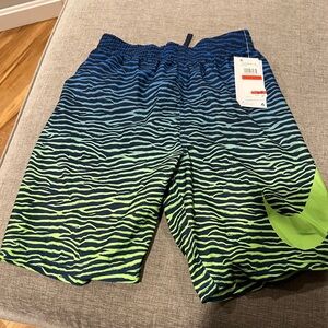 Nike Blue and Black Athletic Shorts